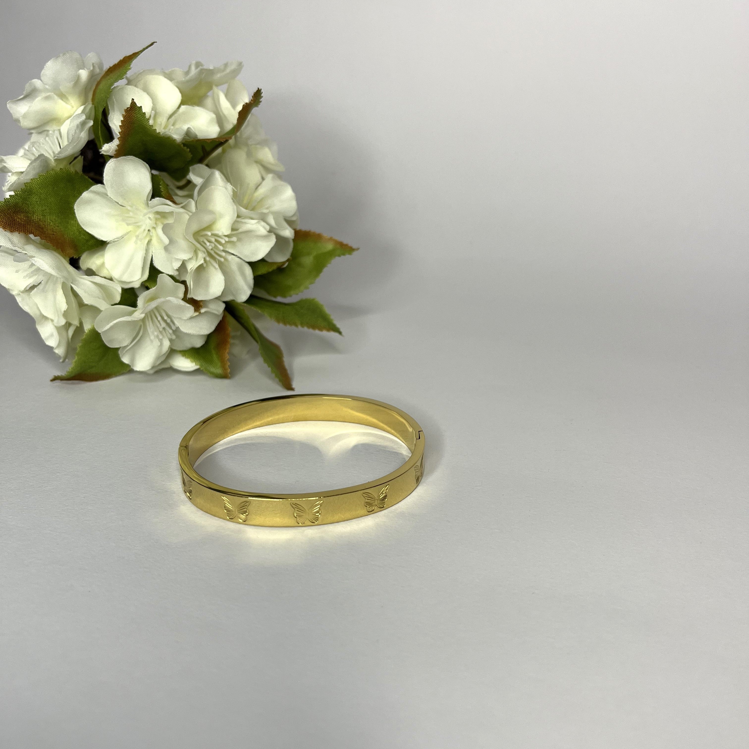 Butterfly Carved Bangle