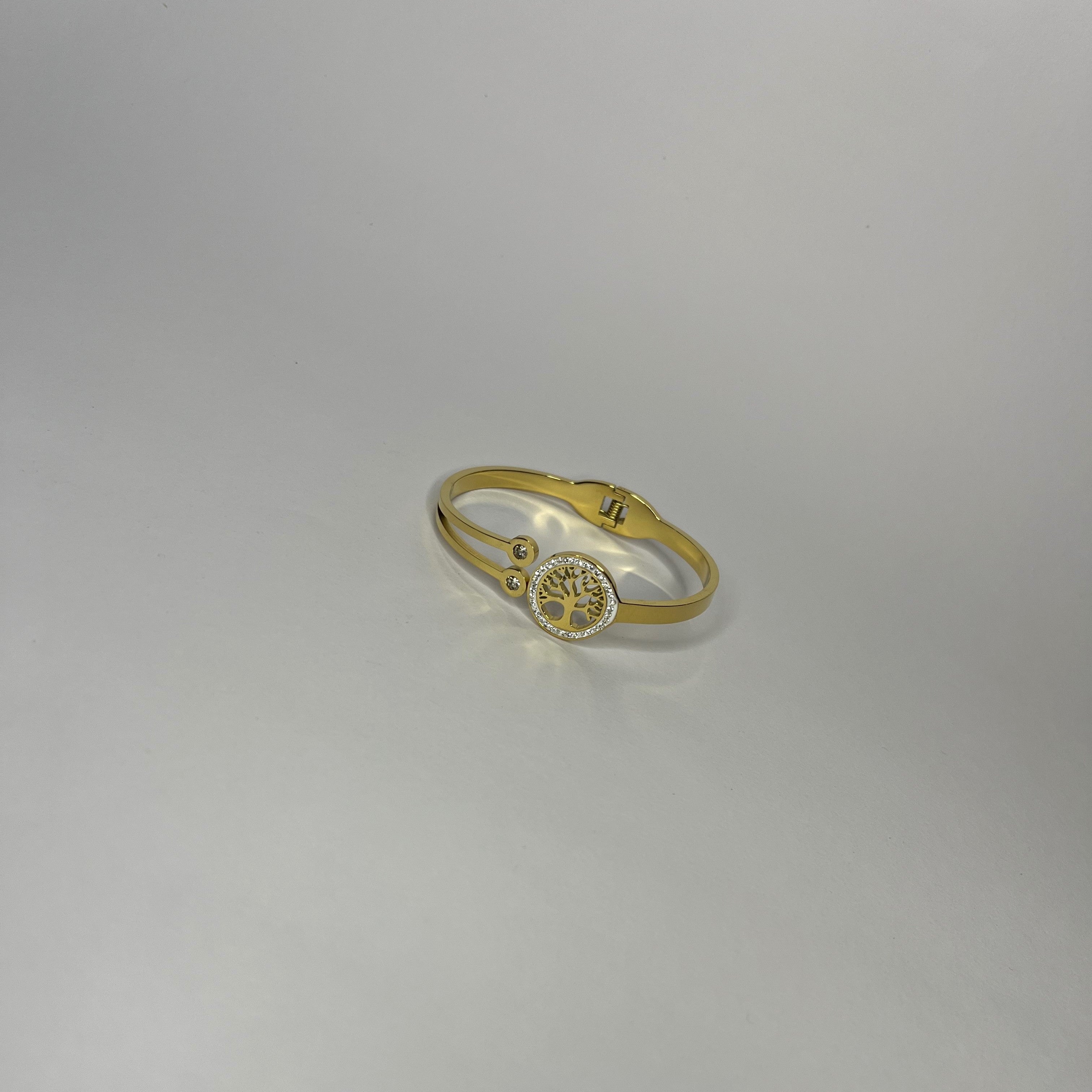 Studded Tree of Life Bangle