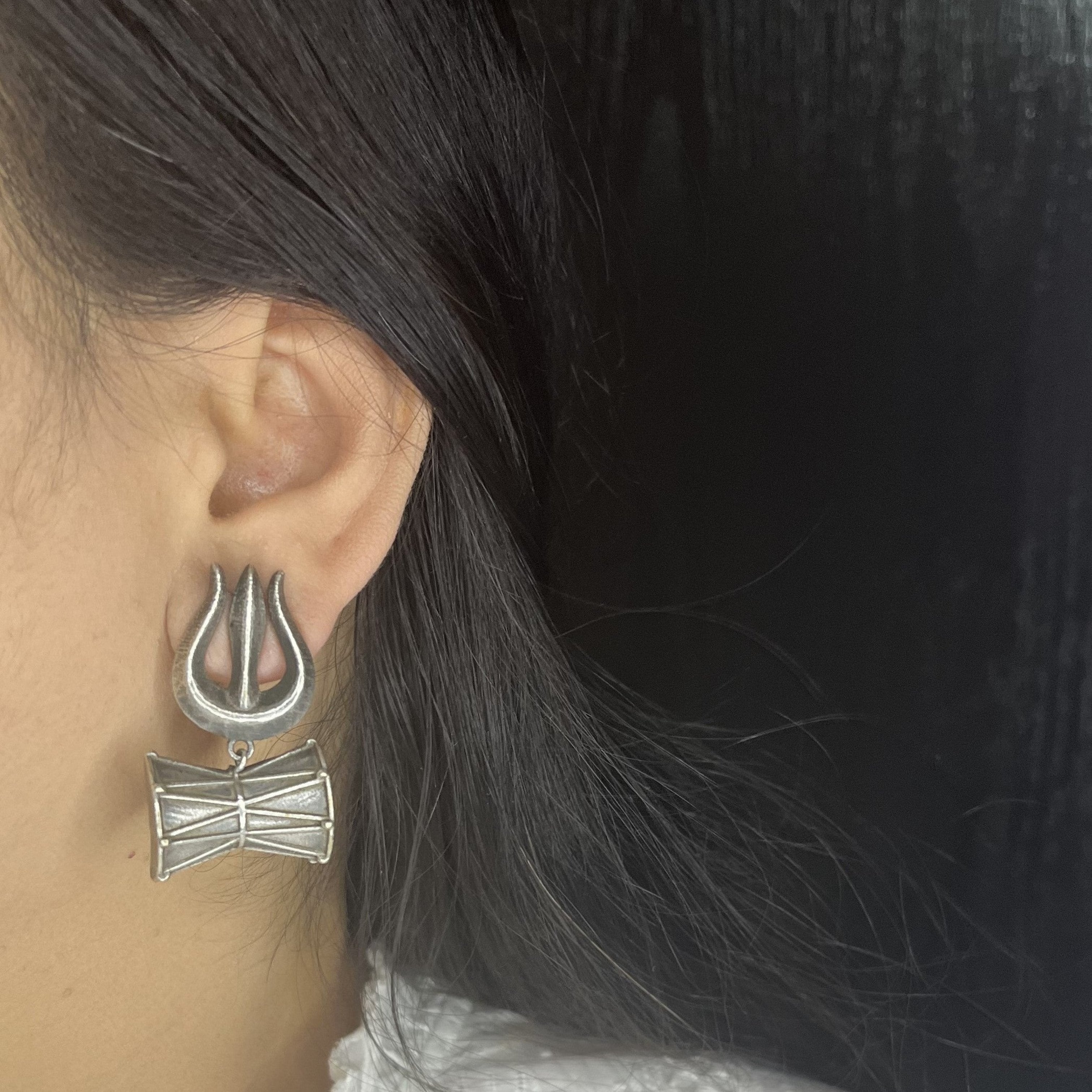 Trishul damru earrings hotsell